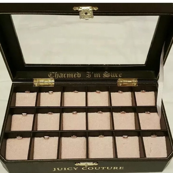 New Juicy Couture CHARMS display CASE jewelry box - Picture 3 of 6